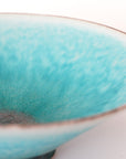 turquoise shallow bowl