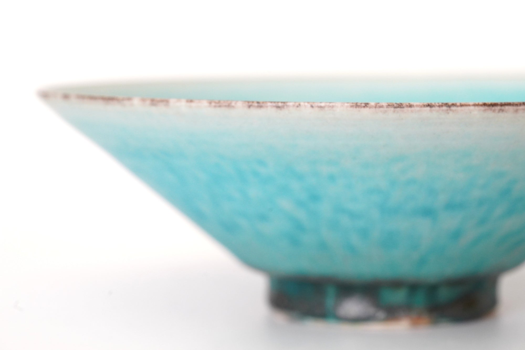 turquoise shallow bowl