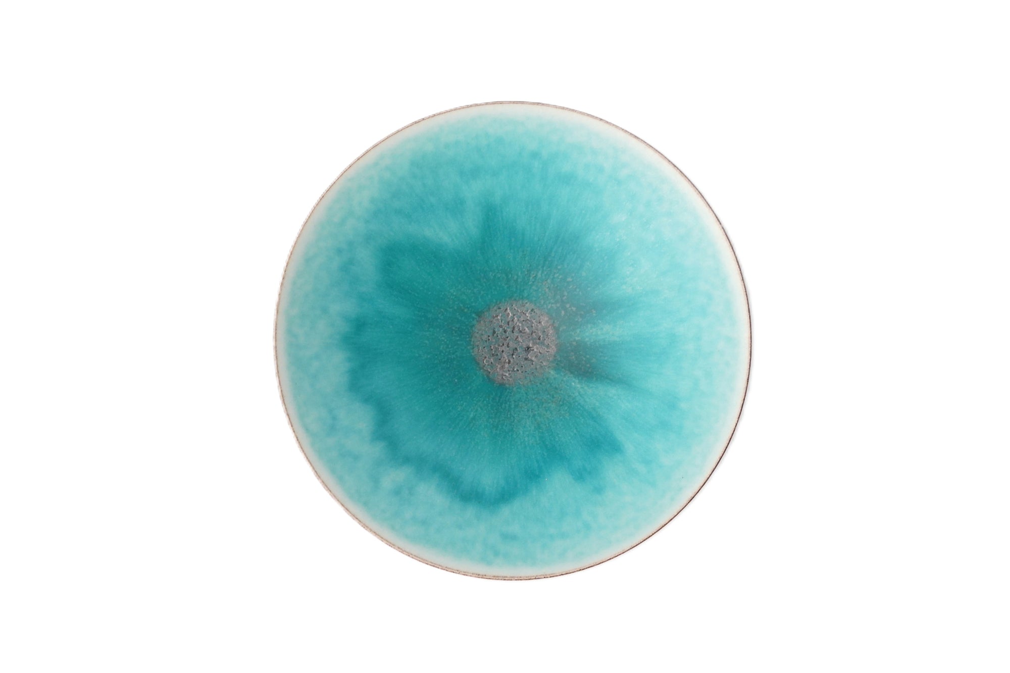 turquoise shallow bowl