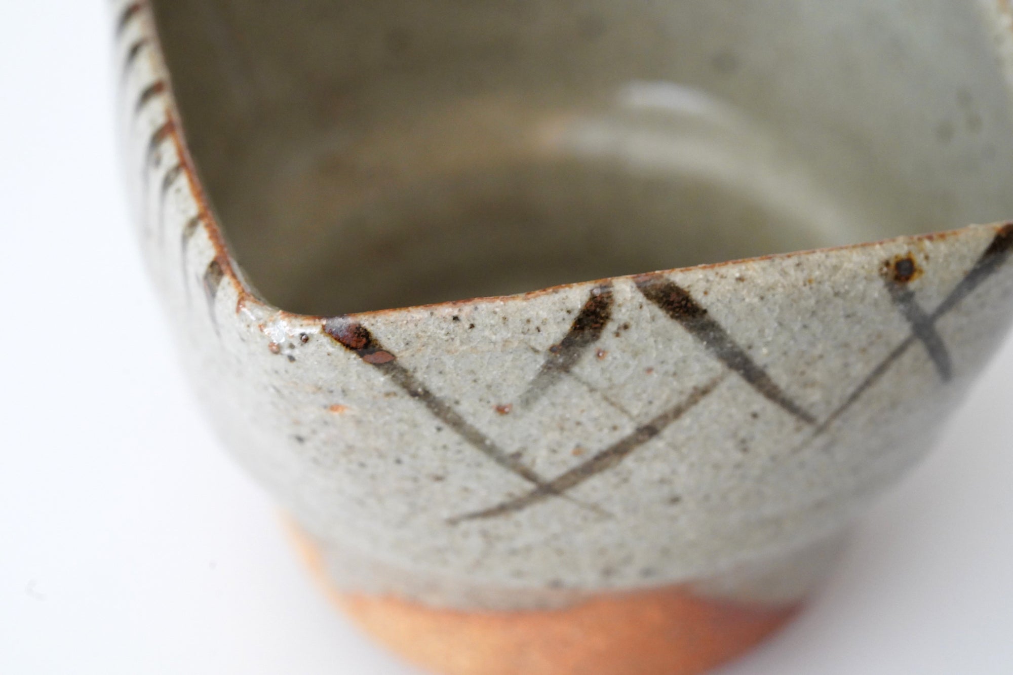 【冈本作礼】绘唐津四方小碟