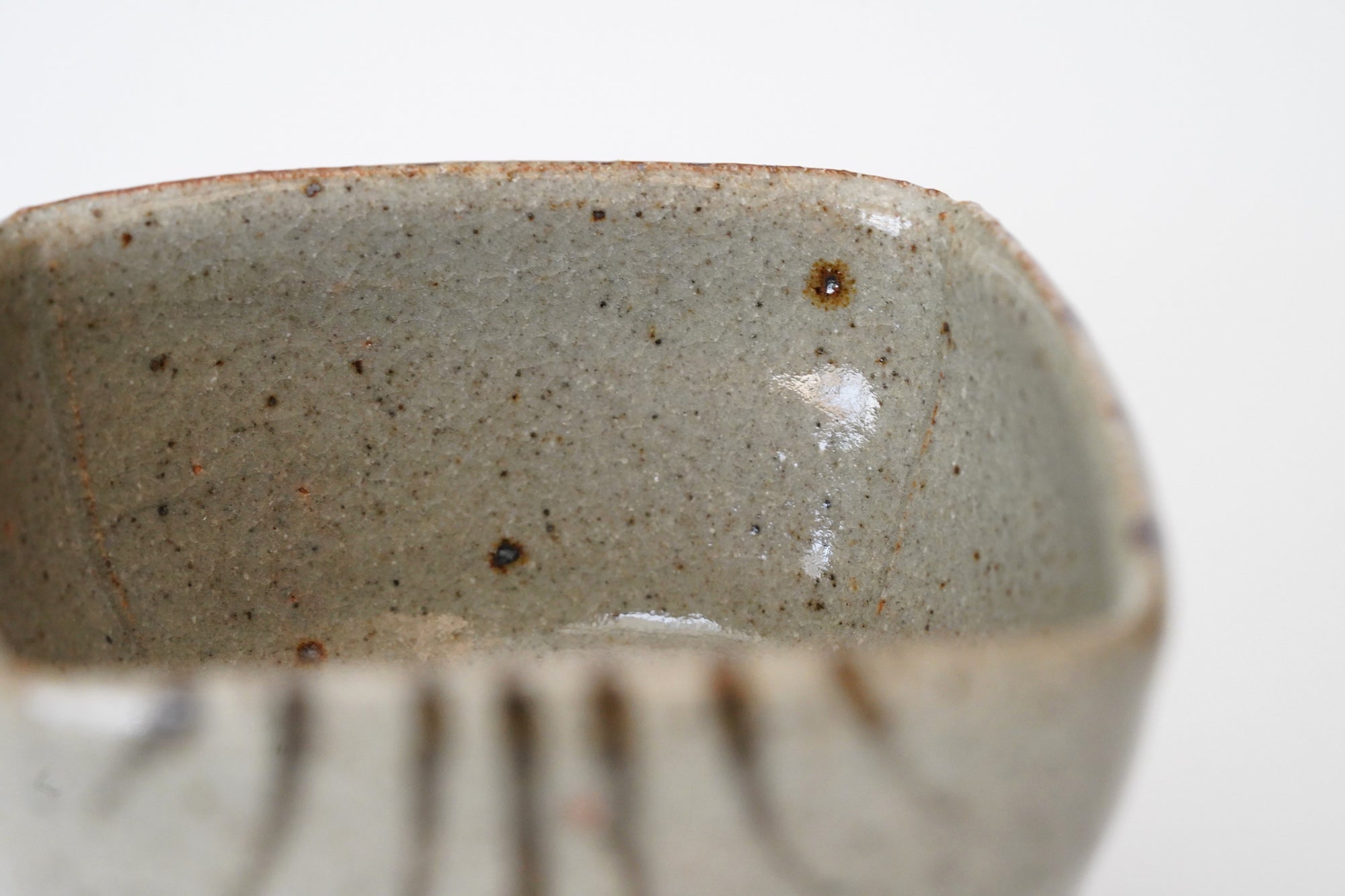 【冈本作礼】绘唐津四方小碟