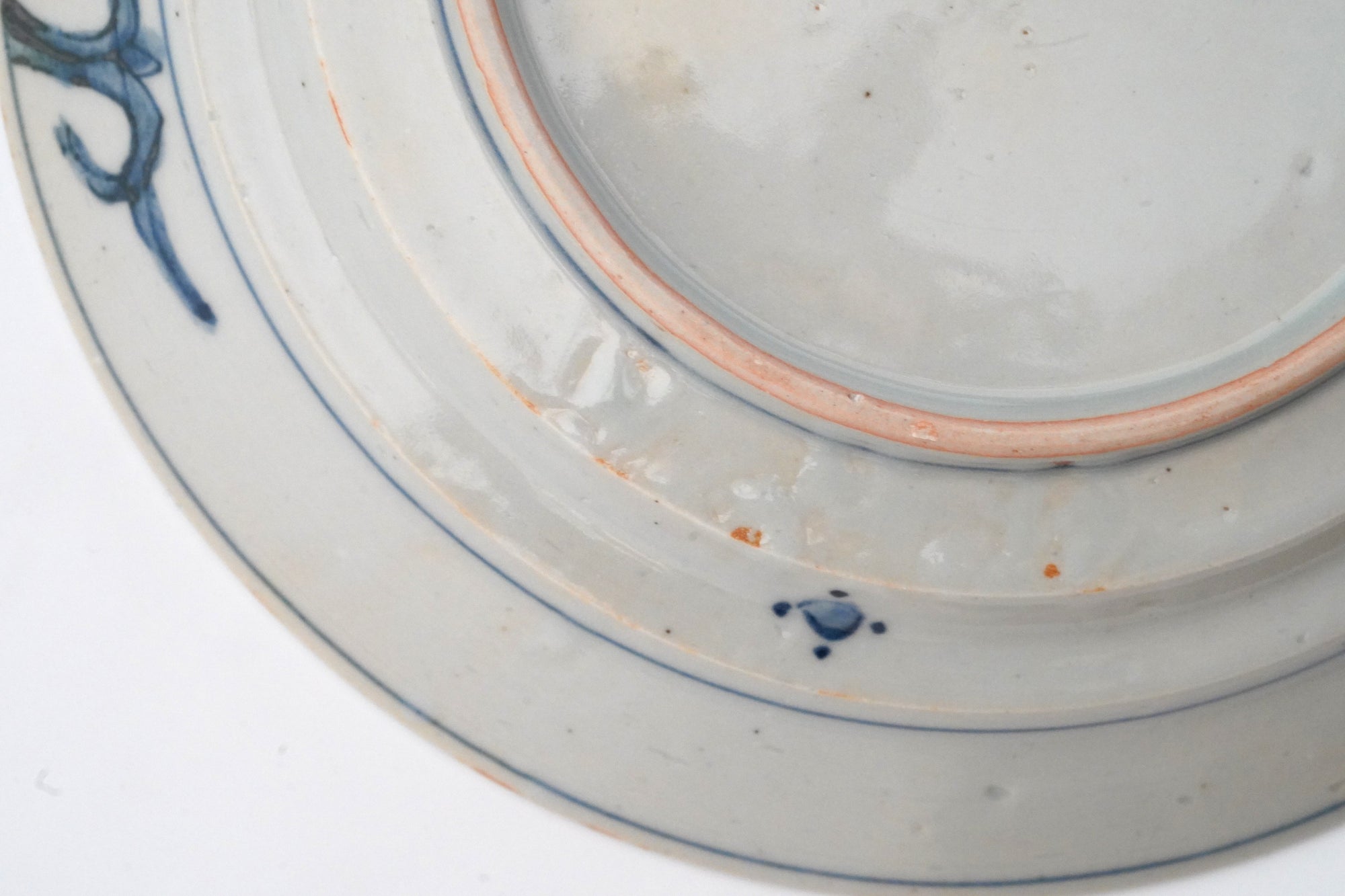 [广野敏彦]旧染菊花雷纹盘