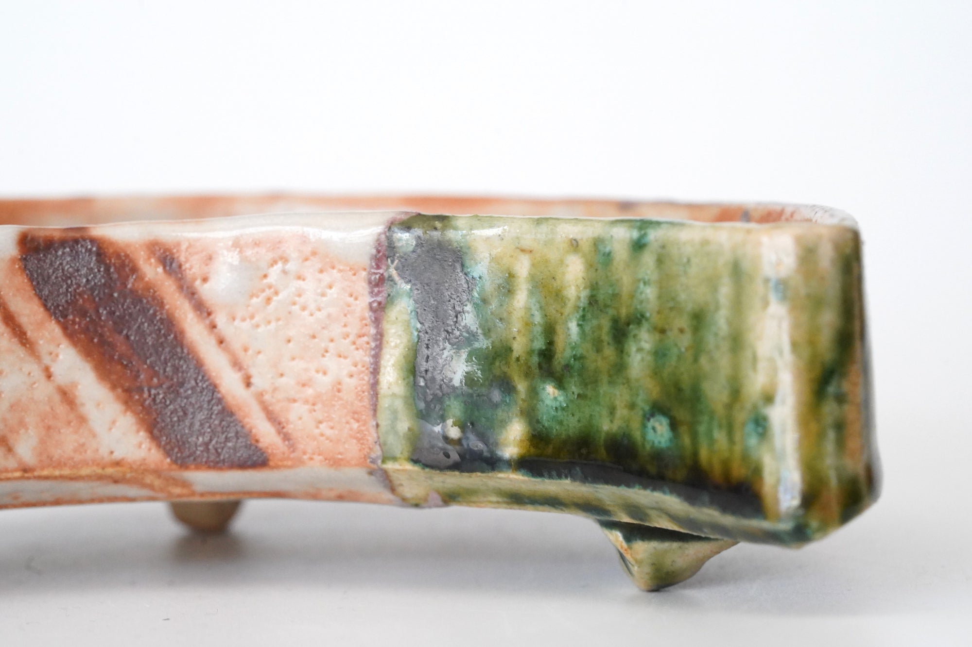 【永江港史】織部月形向付