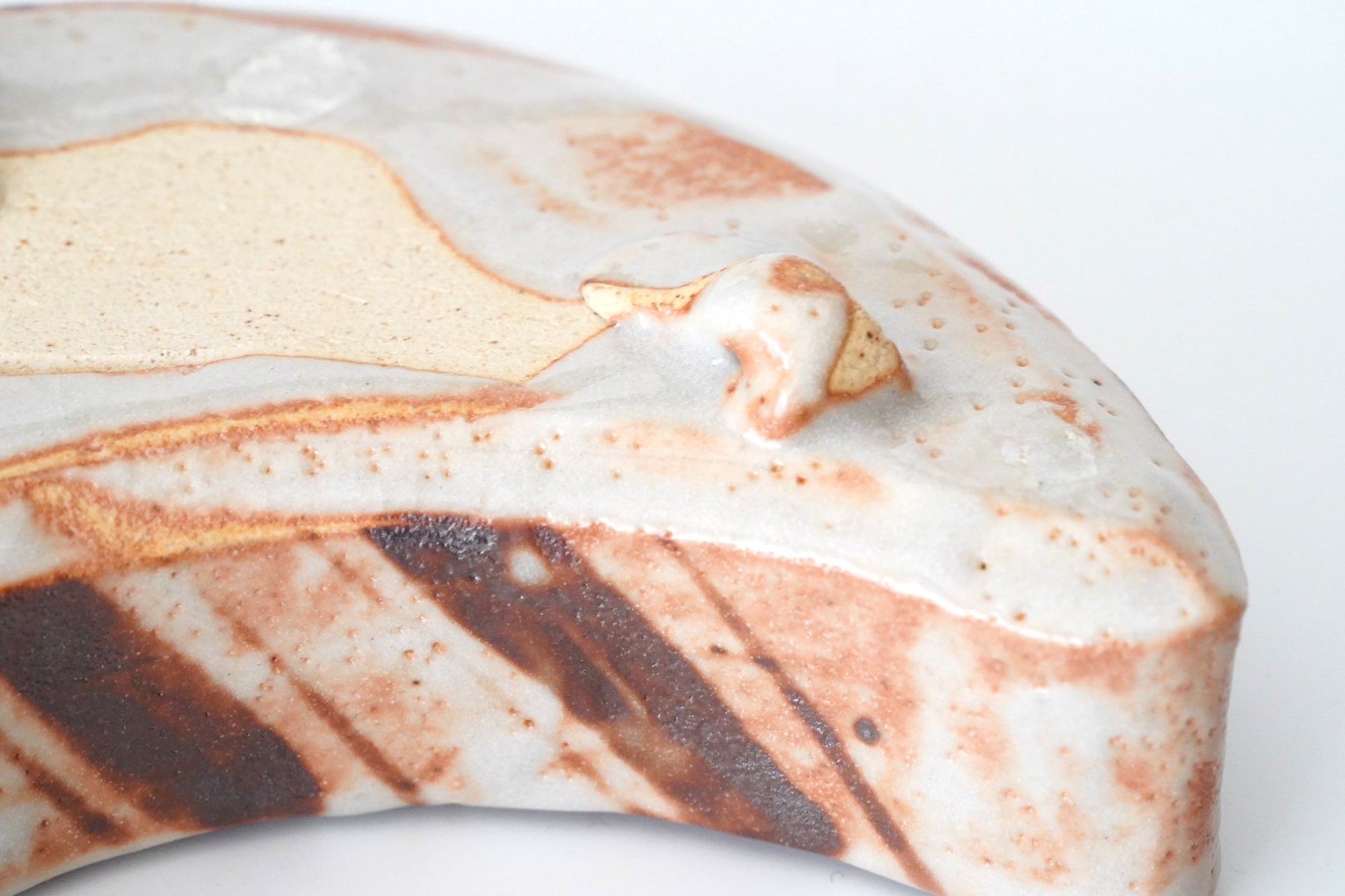 【永江港史】織部月形向付