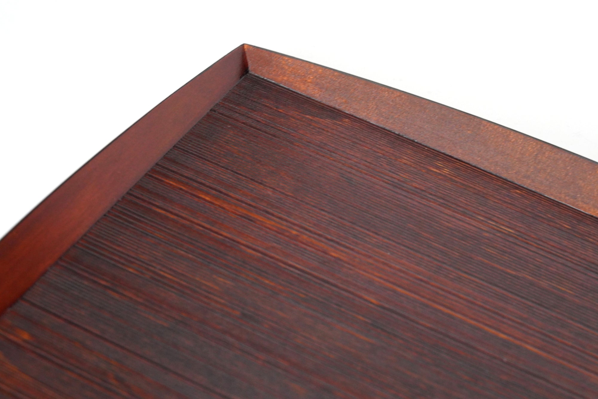 拭漆天黒千筋くし型会席膳