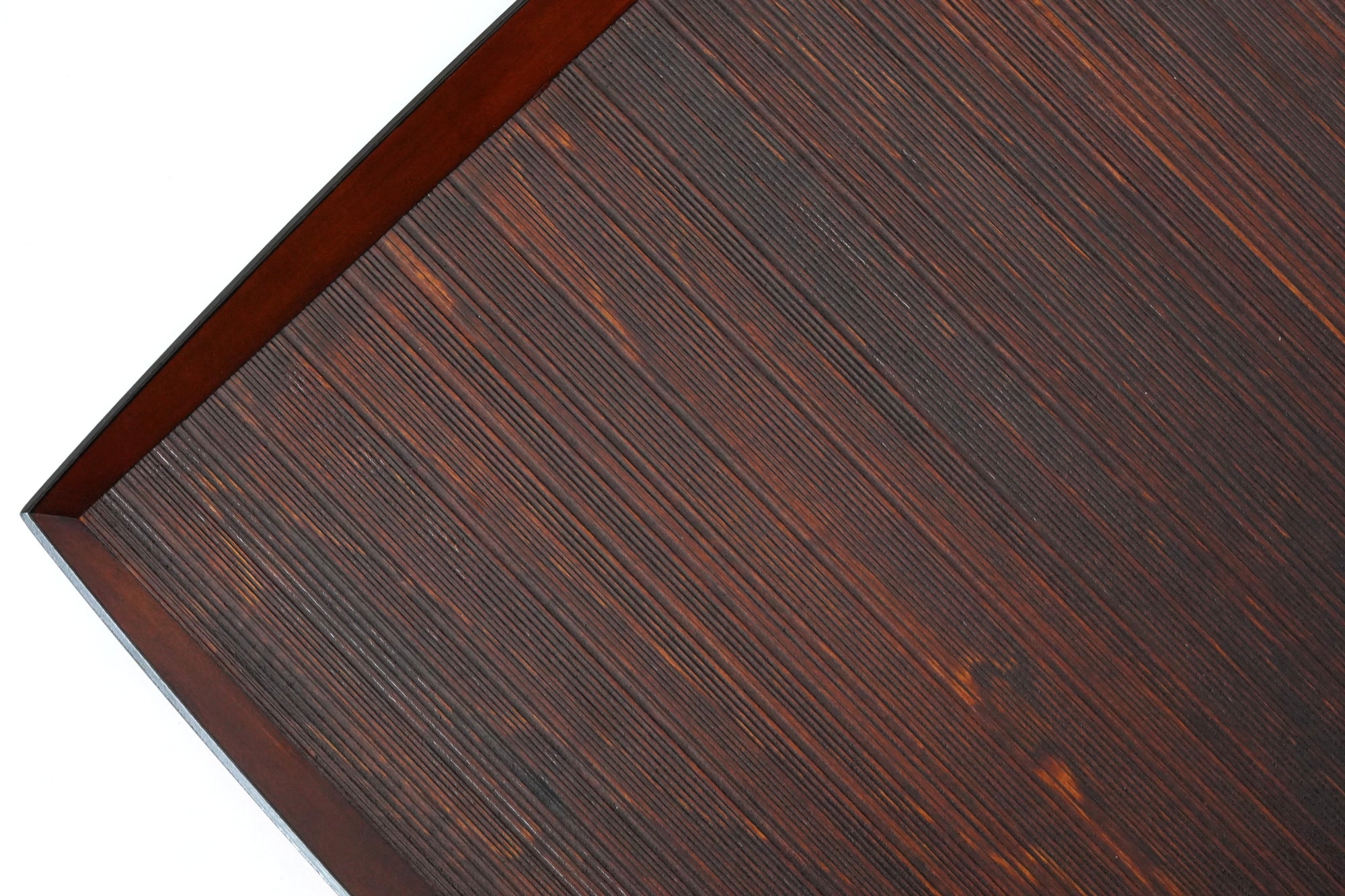 拭漆天黒千筋くし型会席膳