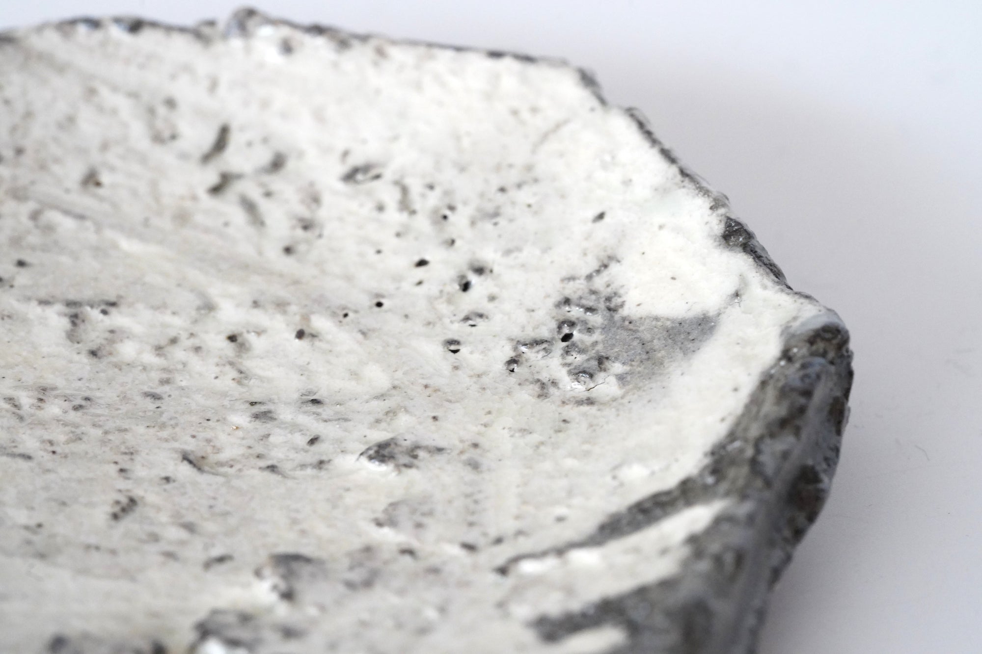 【川淵明日香】白泥流し五寸陶板皿