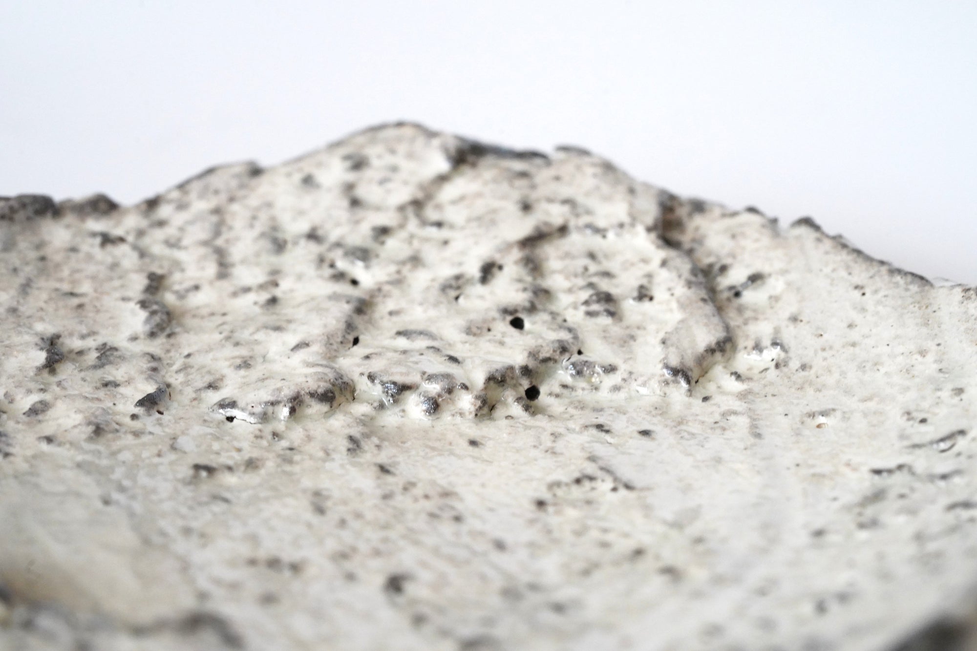 【川淵明日香】白泥流し五寸陶板皿