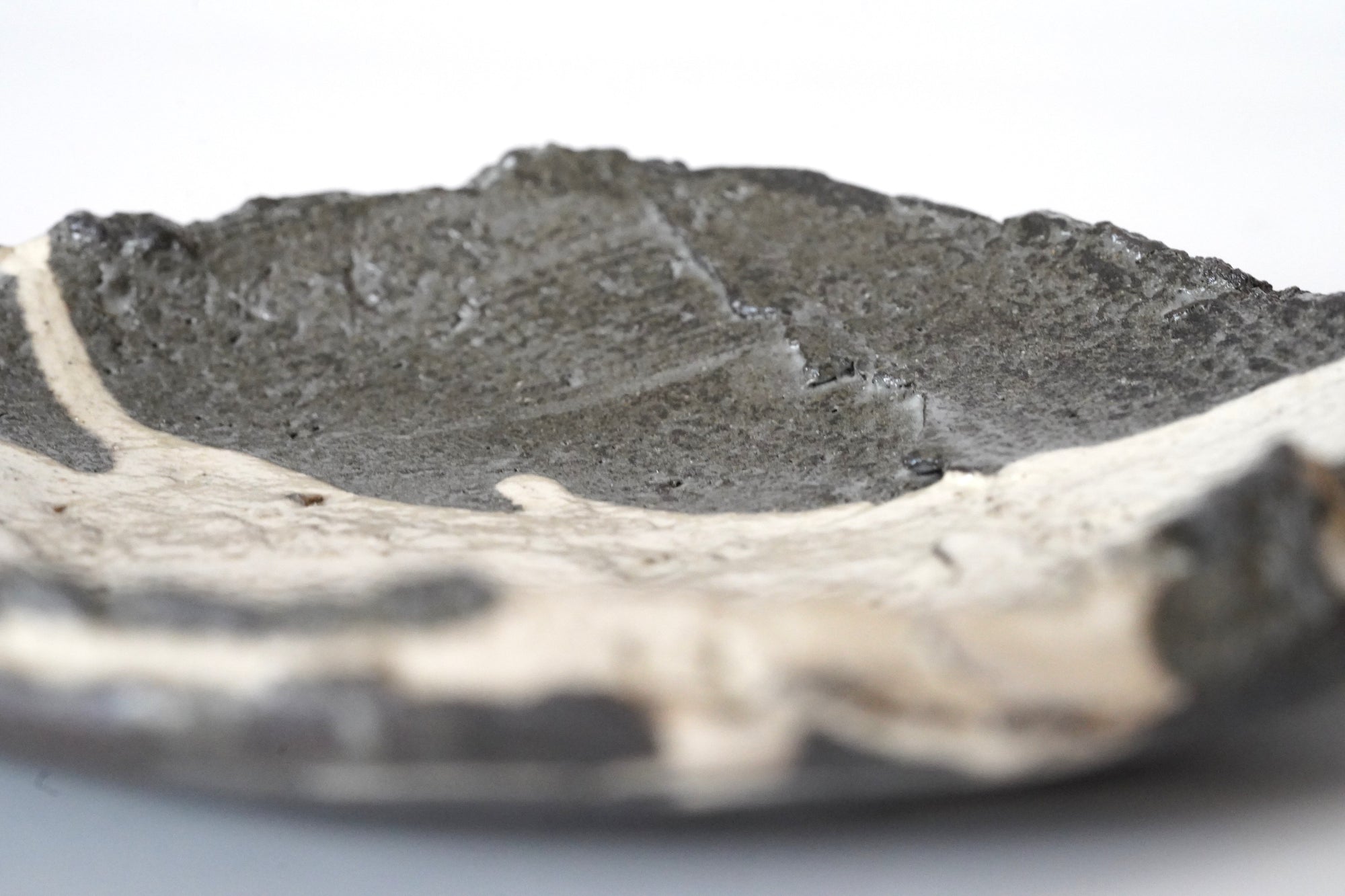 【川淵明日香】白泥流し五寸陶板皿