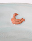 【海老ヶ瀬保】青瓷干菓子型鴛六寸皿