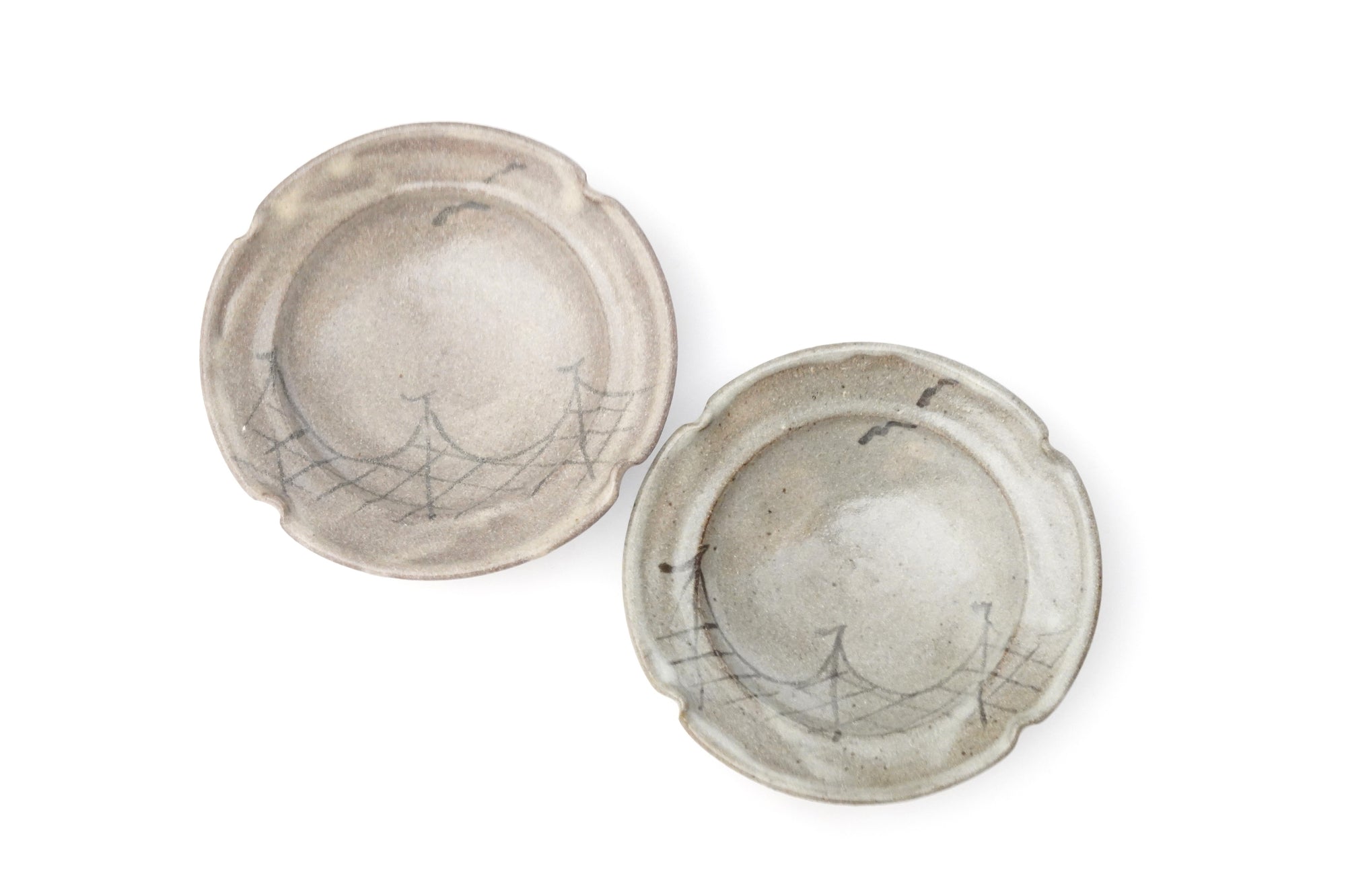 【井上公之】絵唐津向付　網干に千鳥