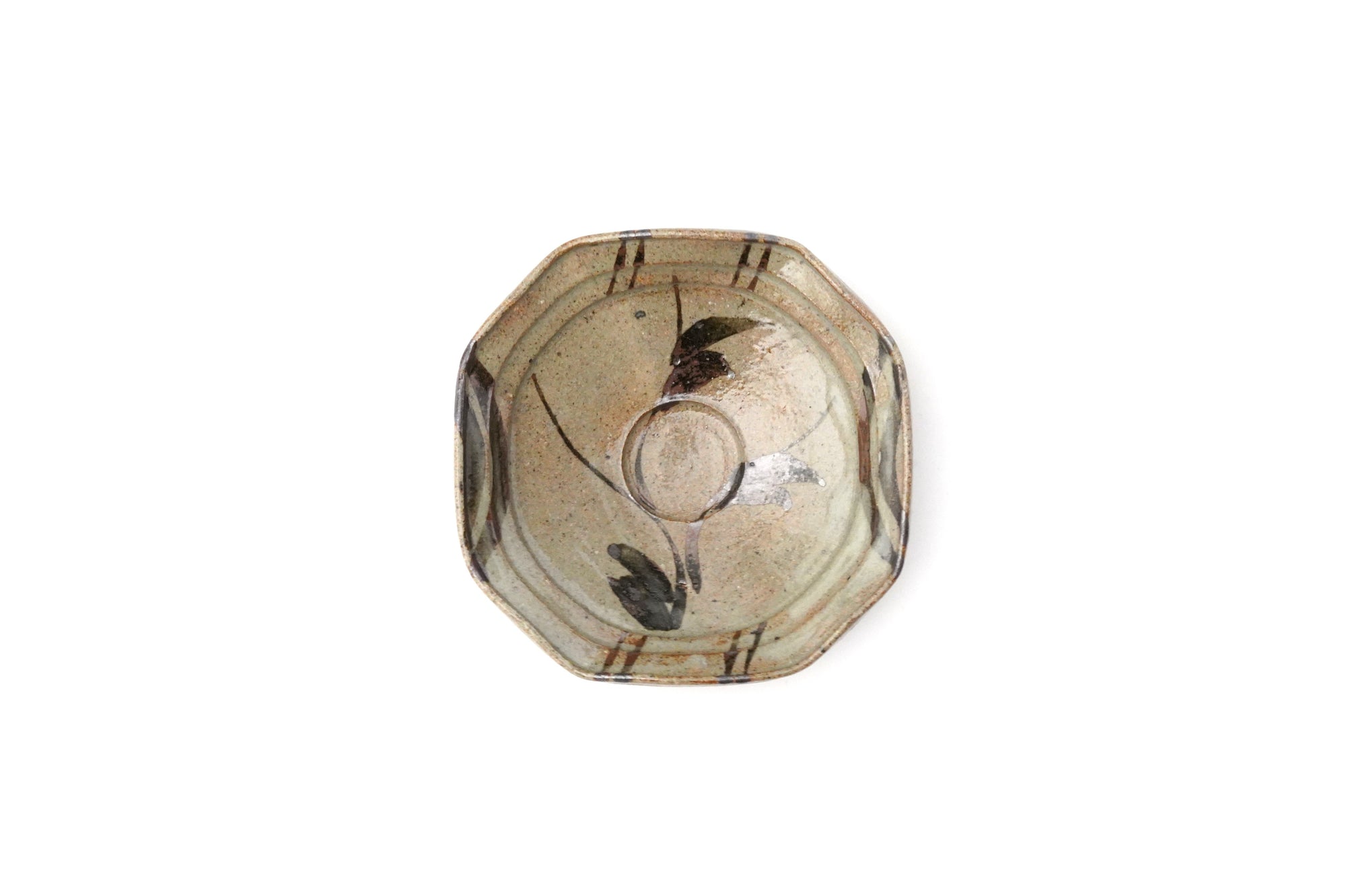 【冈本作礼】绘唐津四方小碟