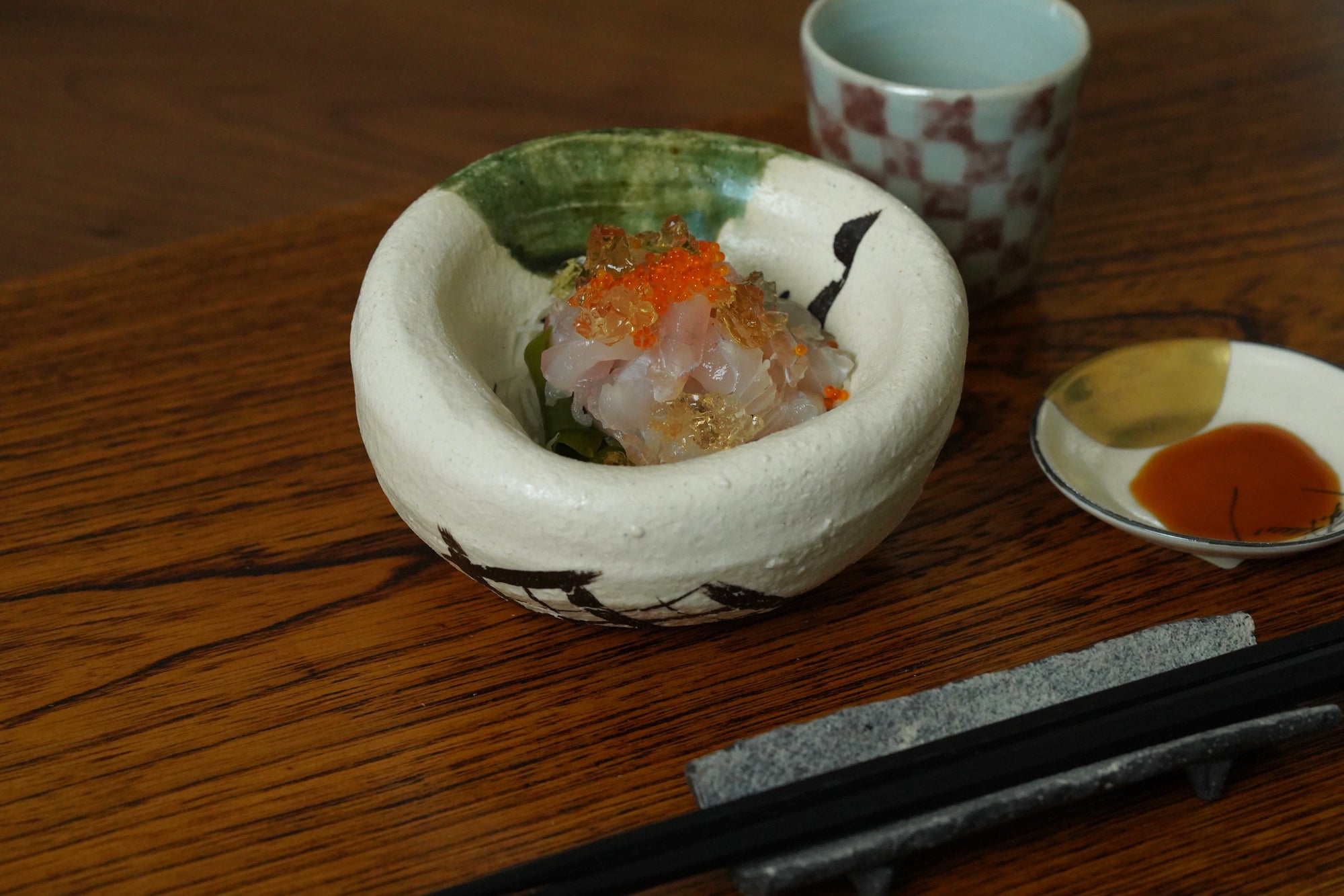 【西岡悠】織部風船鉢