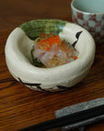 【西岡悠】織部風船鉢