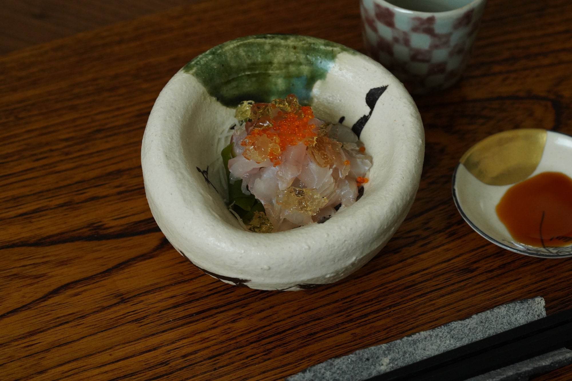 【西岡悠】織部風船鉢