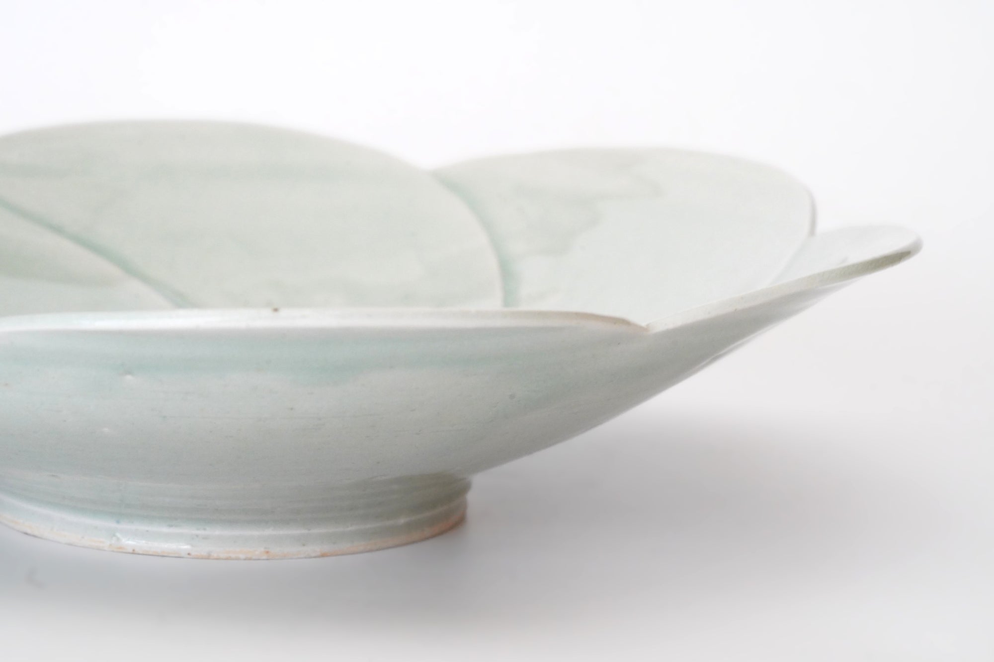 【Shuichi Okamoto】Ao-Karatsu flowered patterned big bowl