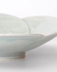 【Shuichi Okamoto】Ao-Karatsu flowered patterned big bowl