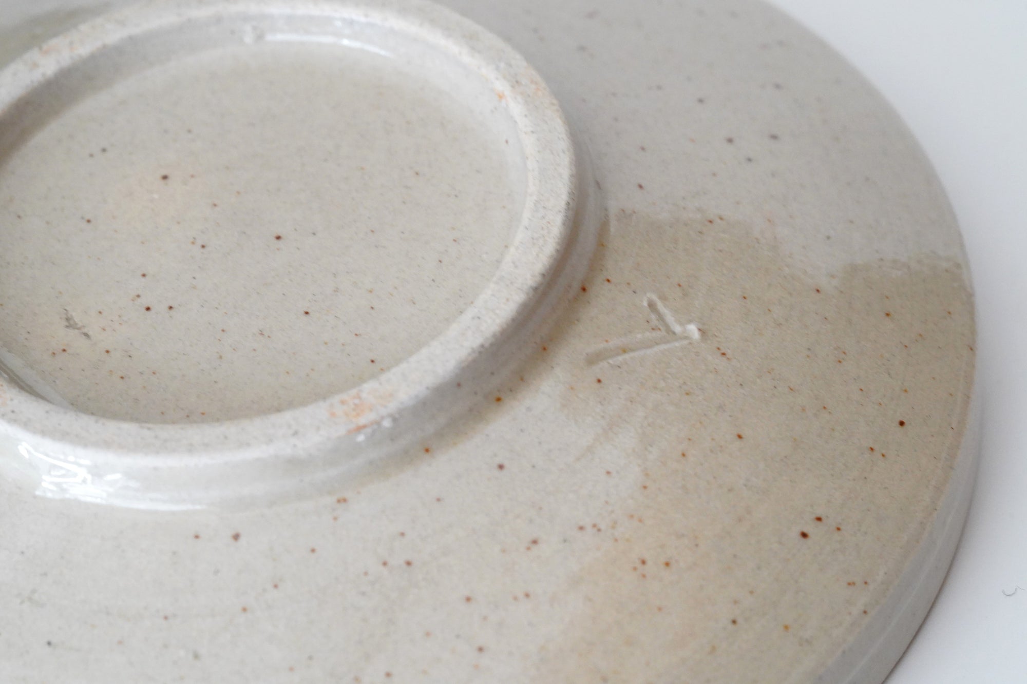 【三藤るい】刷毛目馬盥皿