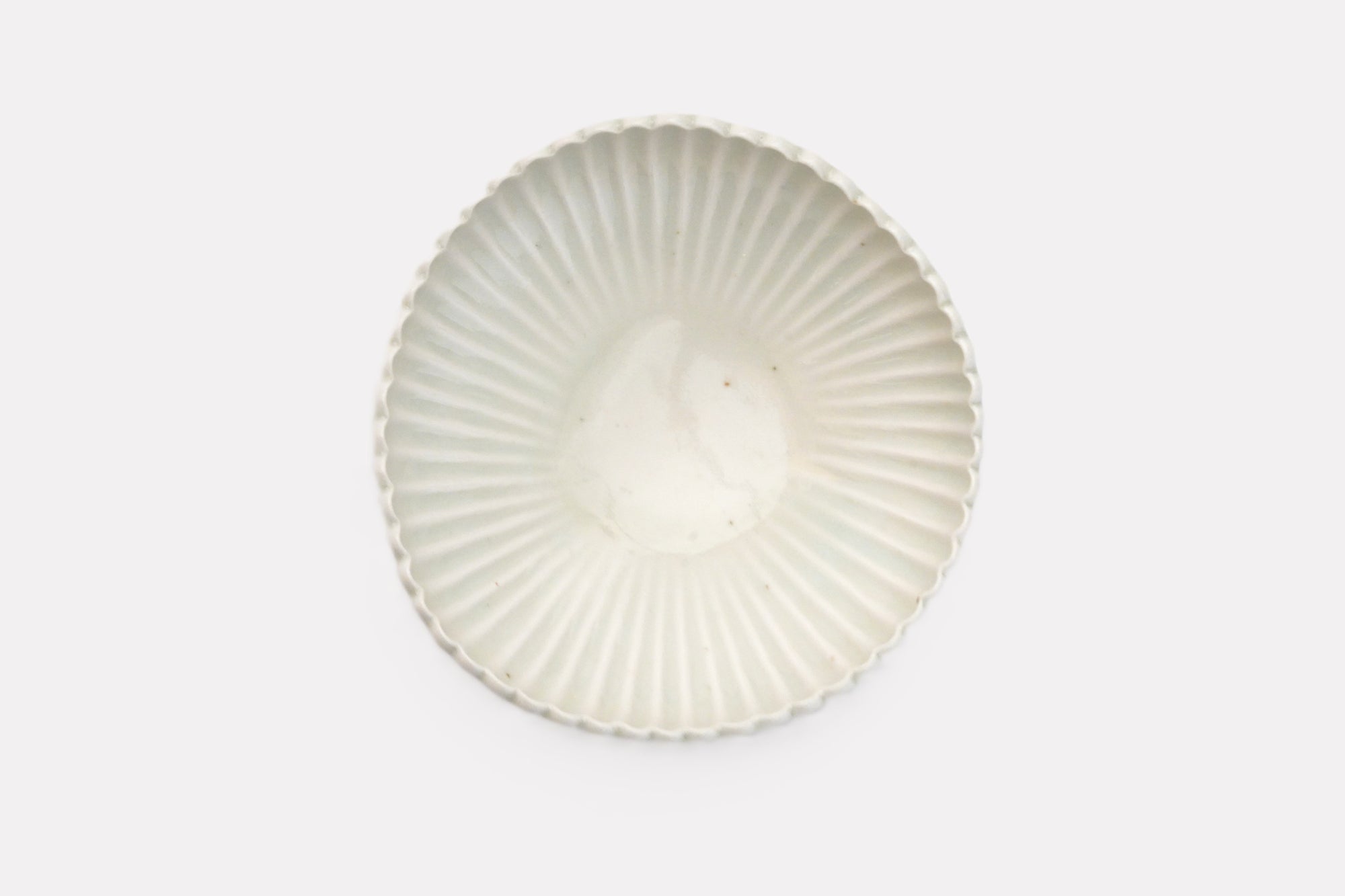 【杉本太郎】白磁6寸菊花鉢