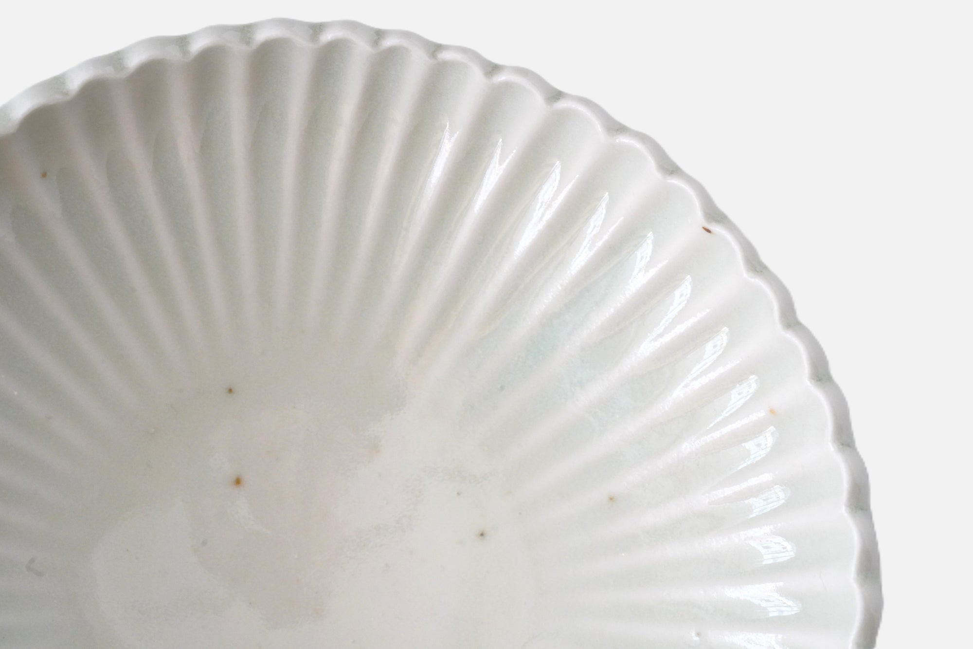 【杉本太郎】白磁6寸菊花鉢