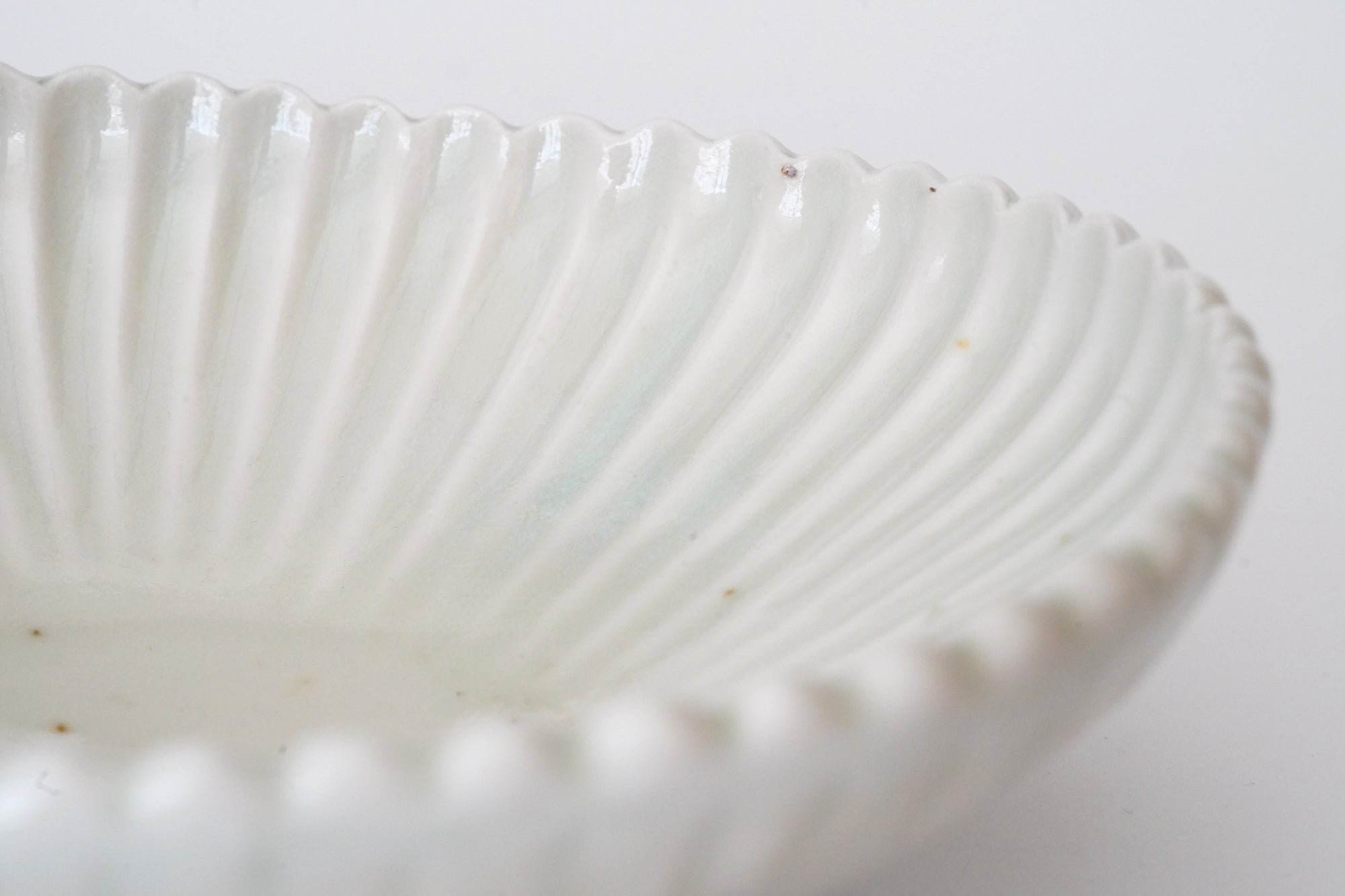 【杉本太郎】白磁6寸菊花鉢