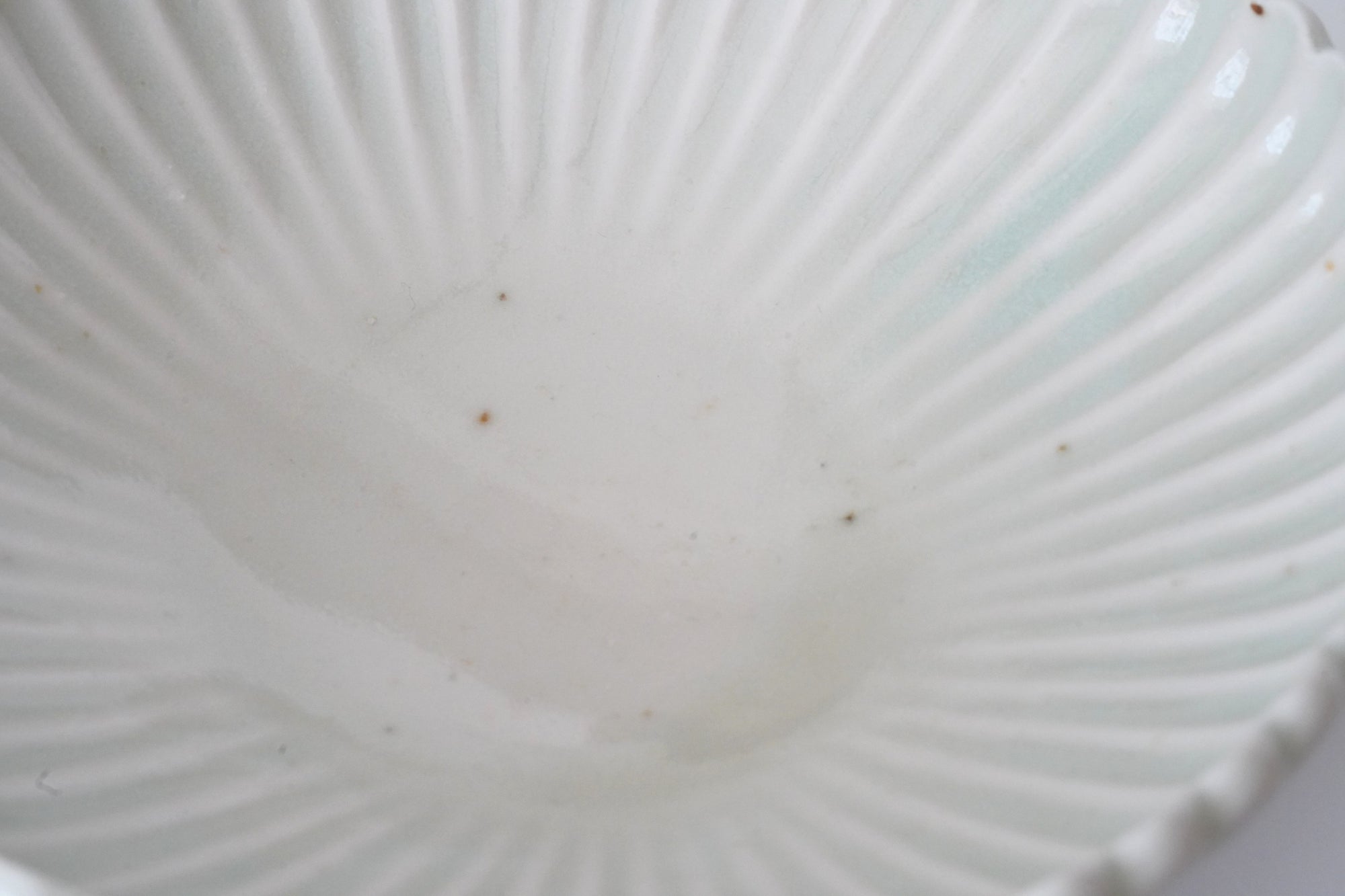 【杉本太郎】白磁6寸菊花鉢