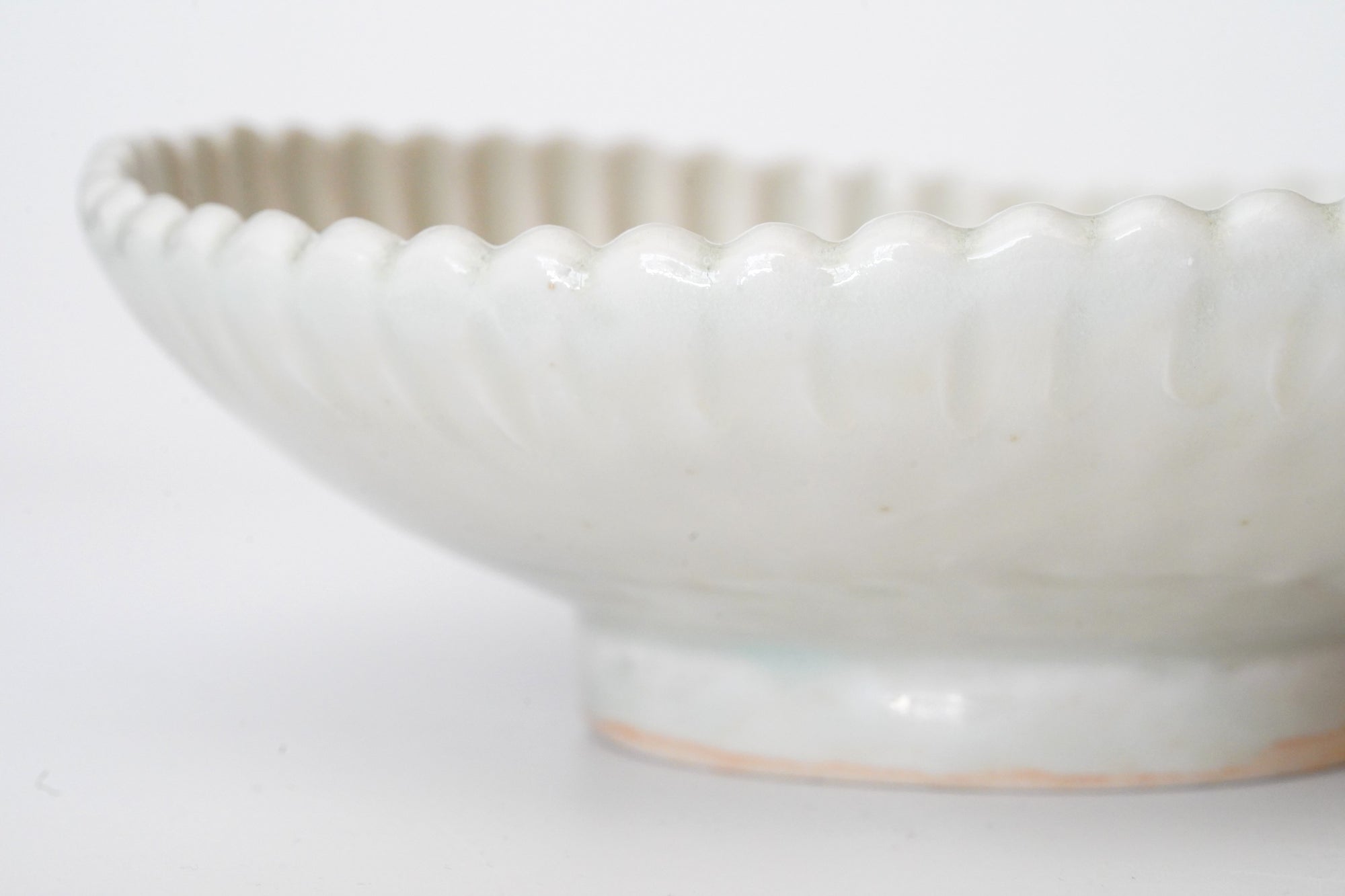 【杉本太郎】白磁6寸菊花鉢