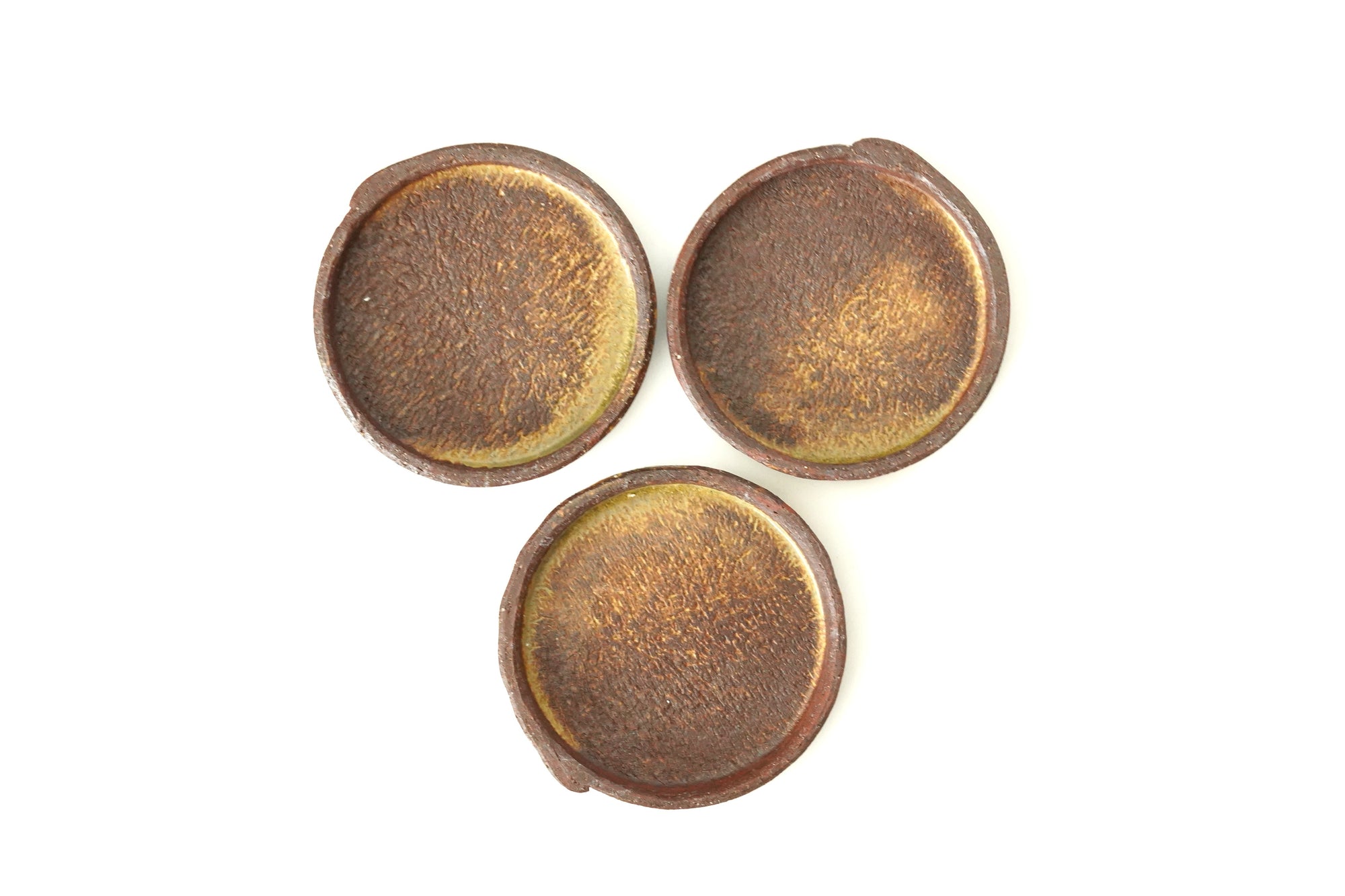 【Taeko Kajihara】Kouchi edged round plate Black