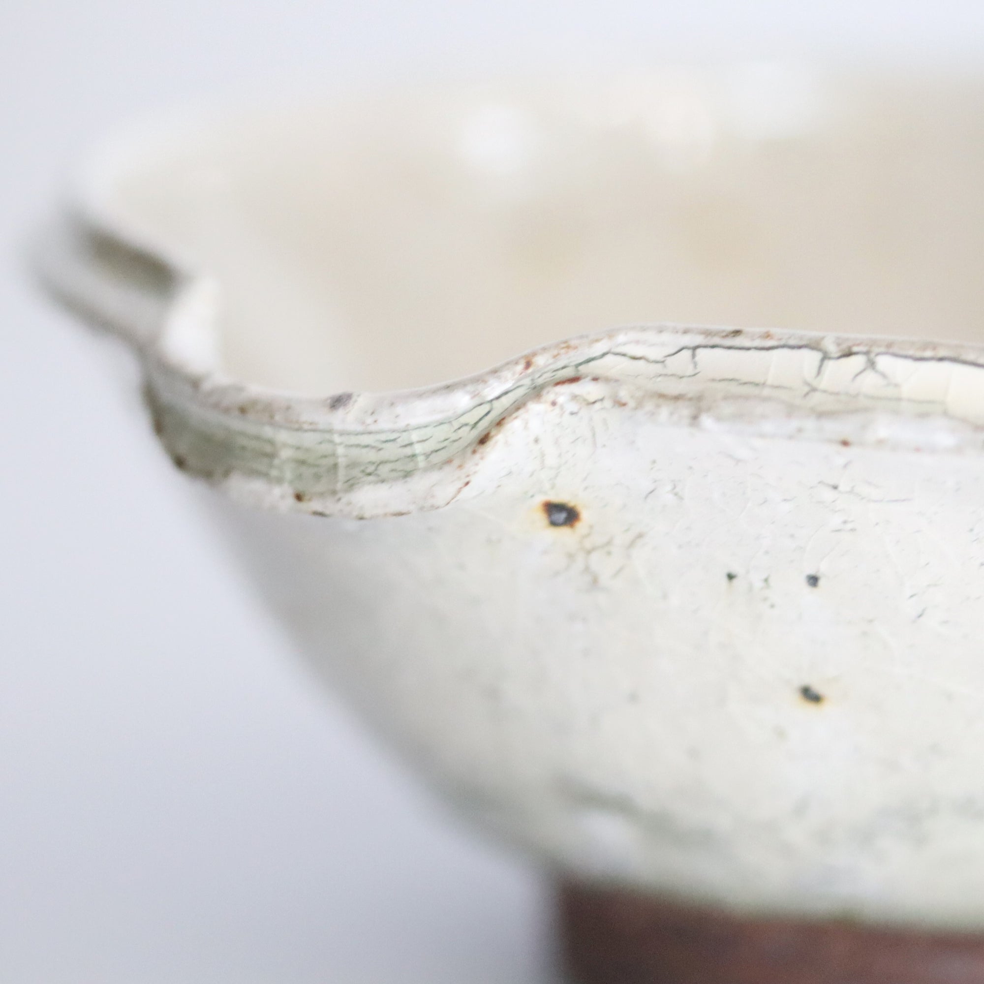【Tomohiro Suzuki】Glass glazed 5sun Katakuchi bowl