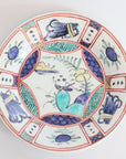 Iro-e Fuyou-de enamel glazed 6sun plate