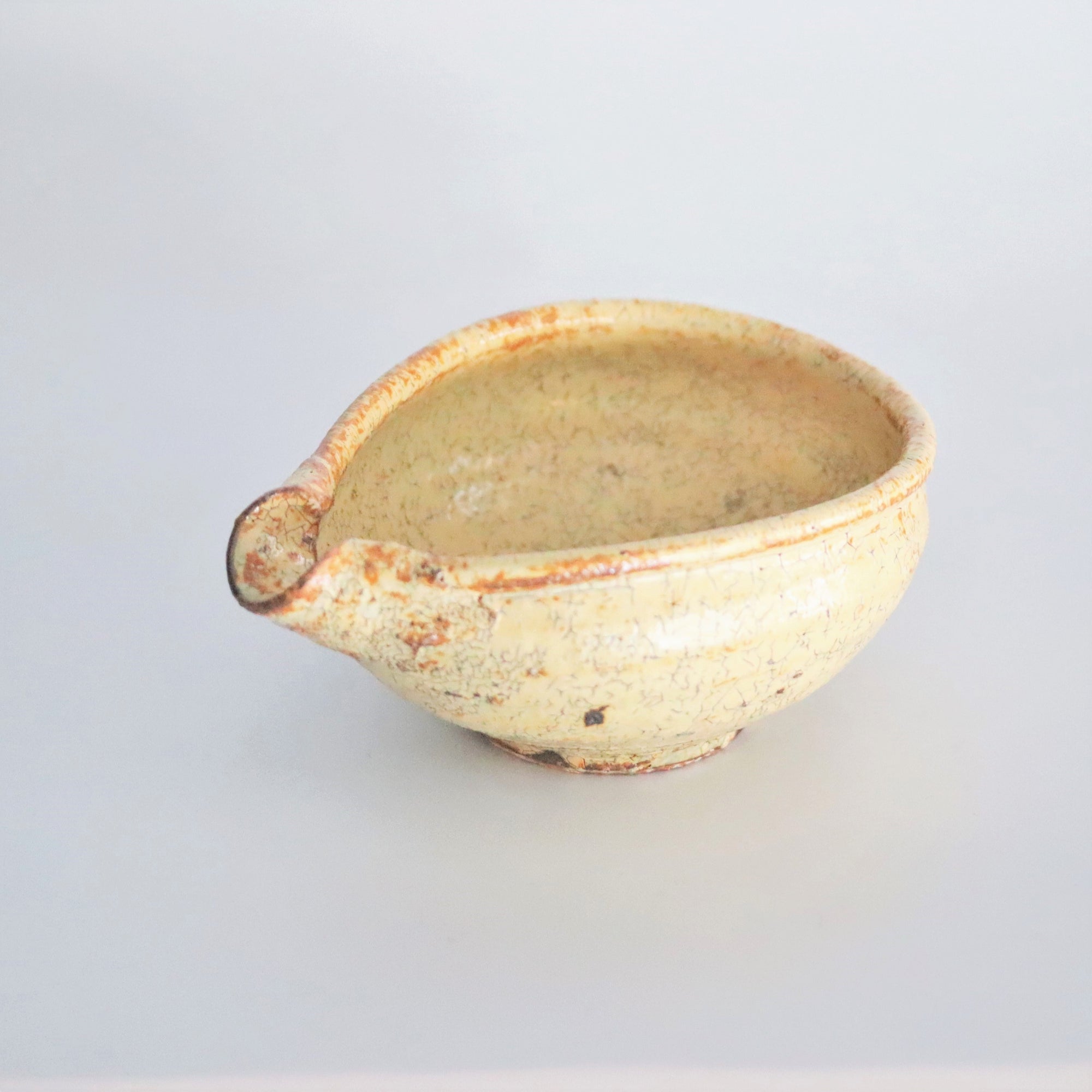 【Kazuhiko Kudo】Yellow Kohiki katakuchi small bowl