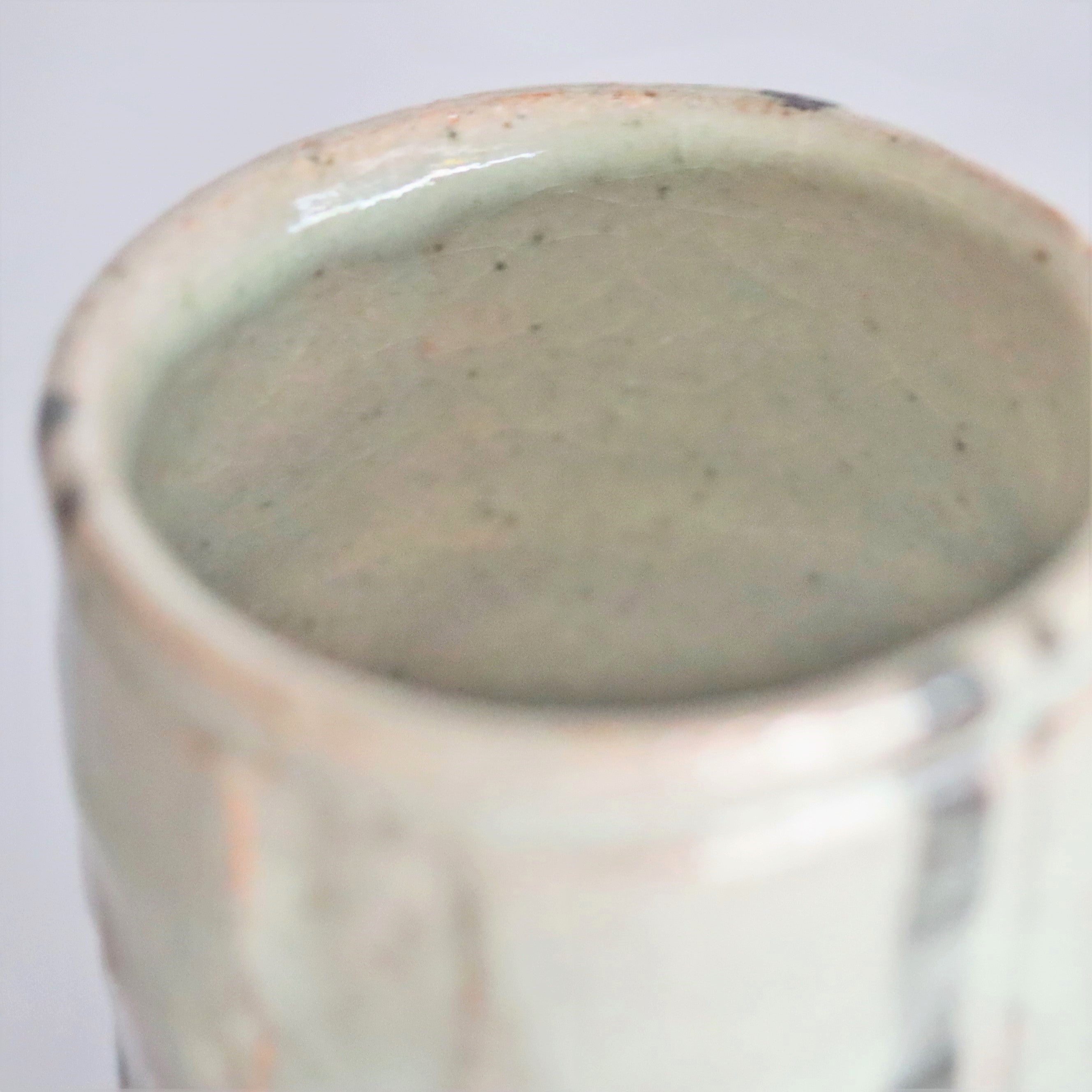 岡本作礼】絵唐津鎬湯呑 – うつわ御結