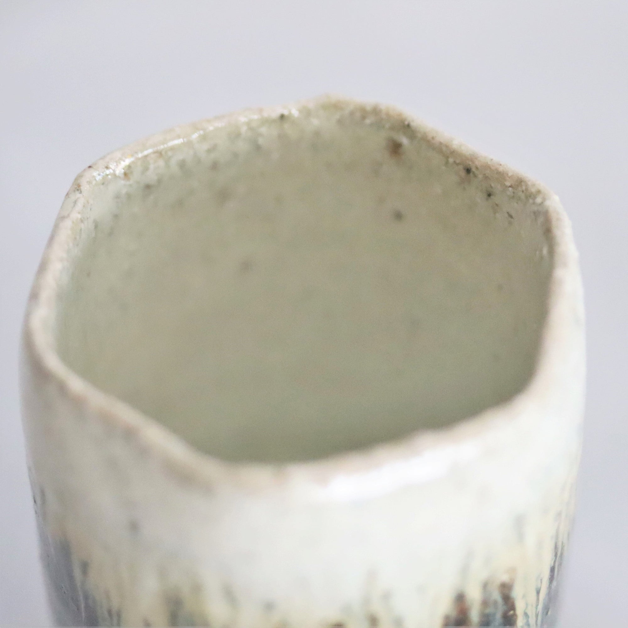 【Sakurei Okamoto】Korean-Garatsu hexagonal large sake cup