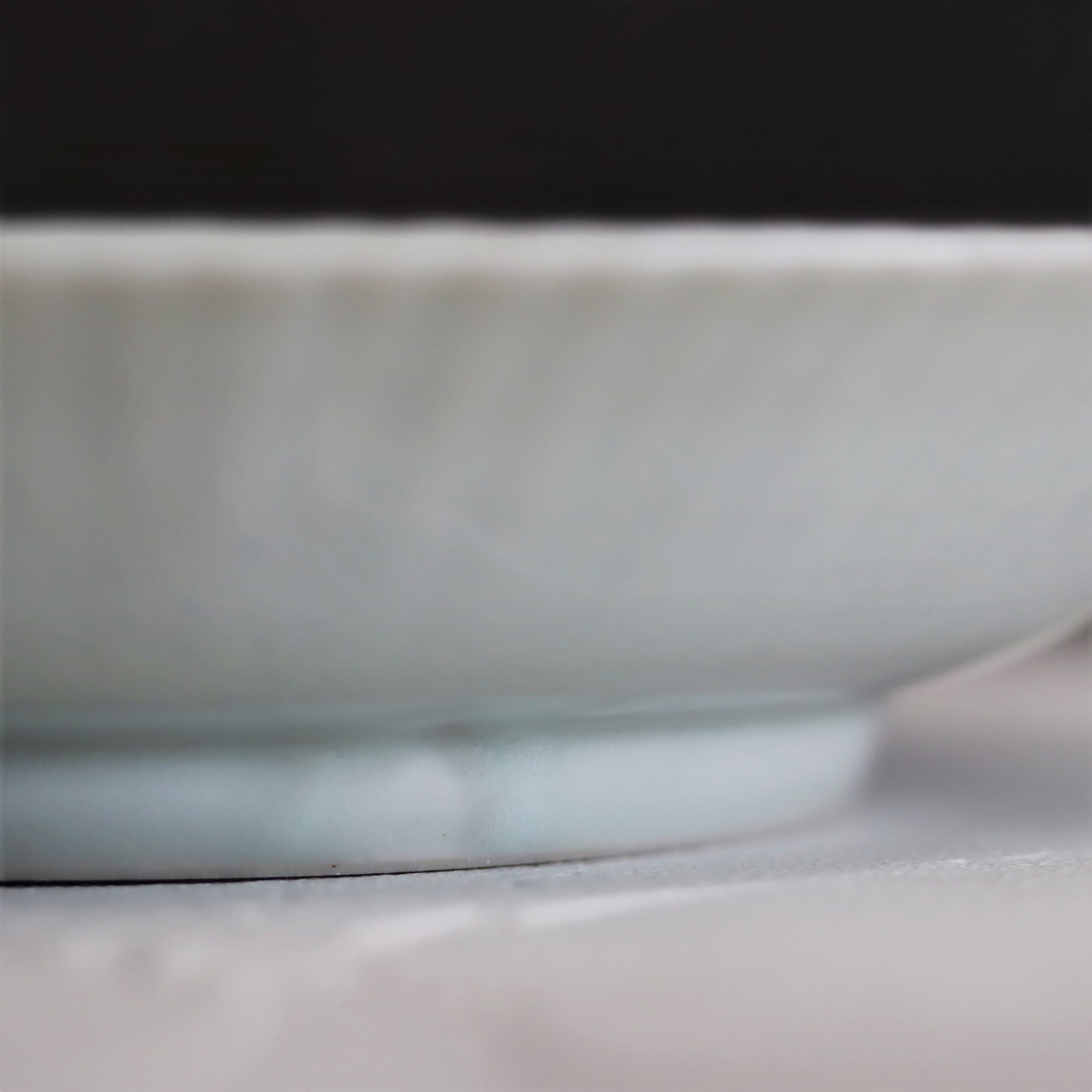 【Hideki Yanashita】white celadon porcelain Sen-mon 7sun plate