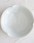 【Masamitsu Kawai】white porcelain round flower shaped small bowl