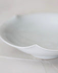 【Masamitsu Kawai】white porcelain round flower shaped small bowl