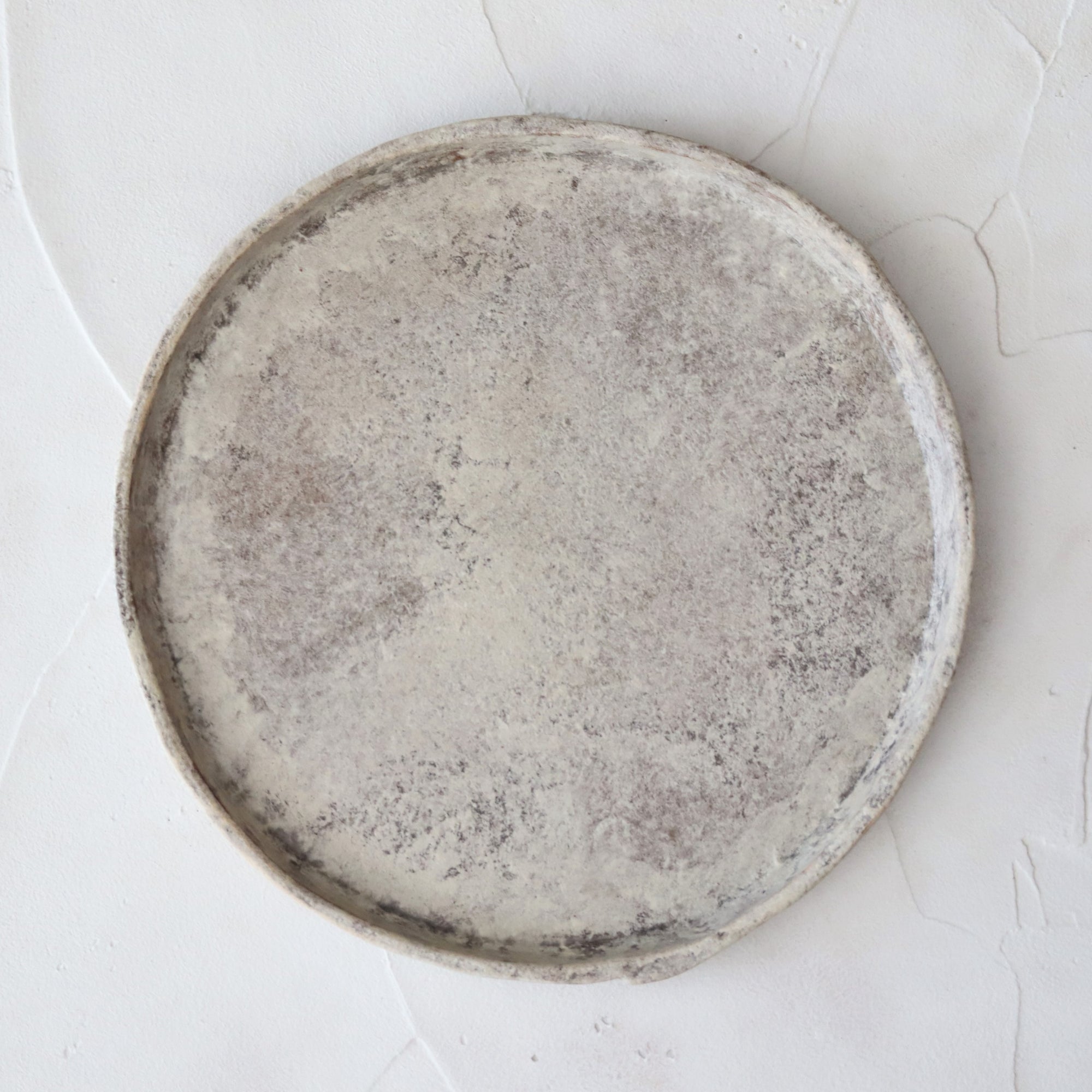 【Taeko Kajihara】edged round plate 24cm