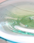 【Maki Nakamura】Oval plate, moon over water, blue-green