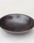 iron glazed shallow bowl