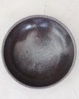 iron glazed shallow bowl