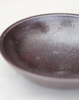 iron glazed shallow bowl