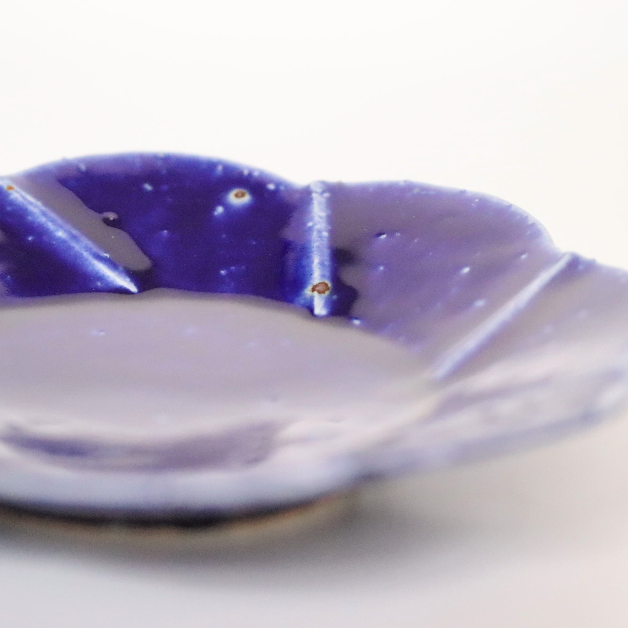 Flowing Luli Glaze Flower-shaped Plate