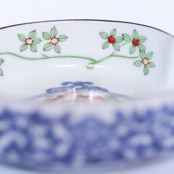 呉須赤絵龍紋木甲型平向付