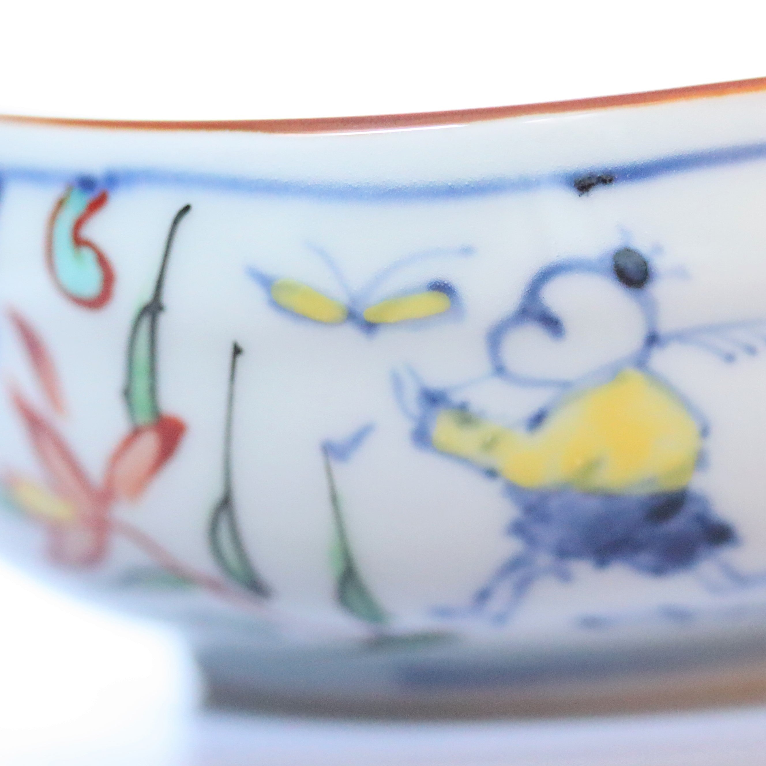 唐子遊図紋沓形向付 – うつわ御結