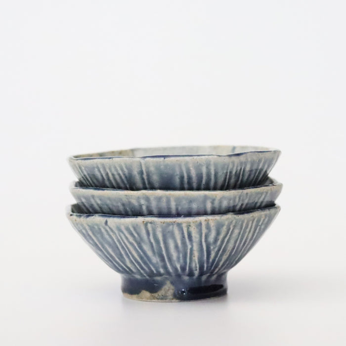 【雪ノ浦裕一】藍釉八角豆鉢