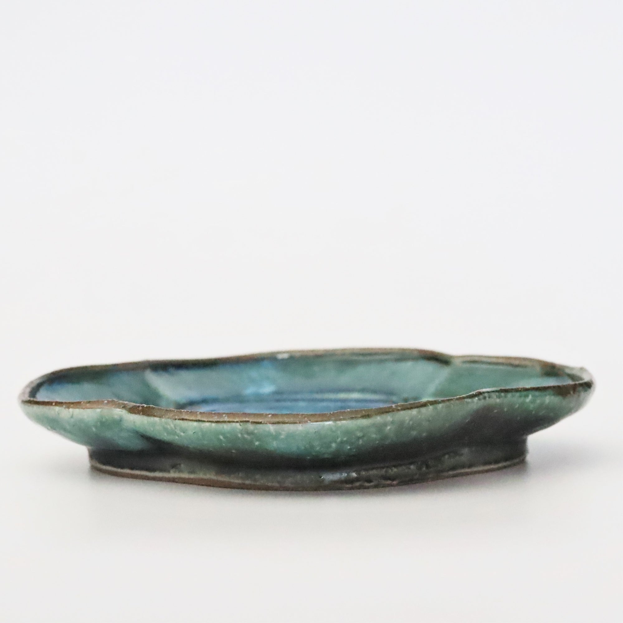 【Kazuhiko Kudo】Yellow Kohiki flat katakuchi small bowl