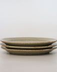 [Takayoshi Hirasawa] Ash glaze 5.5 inch flat plate