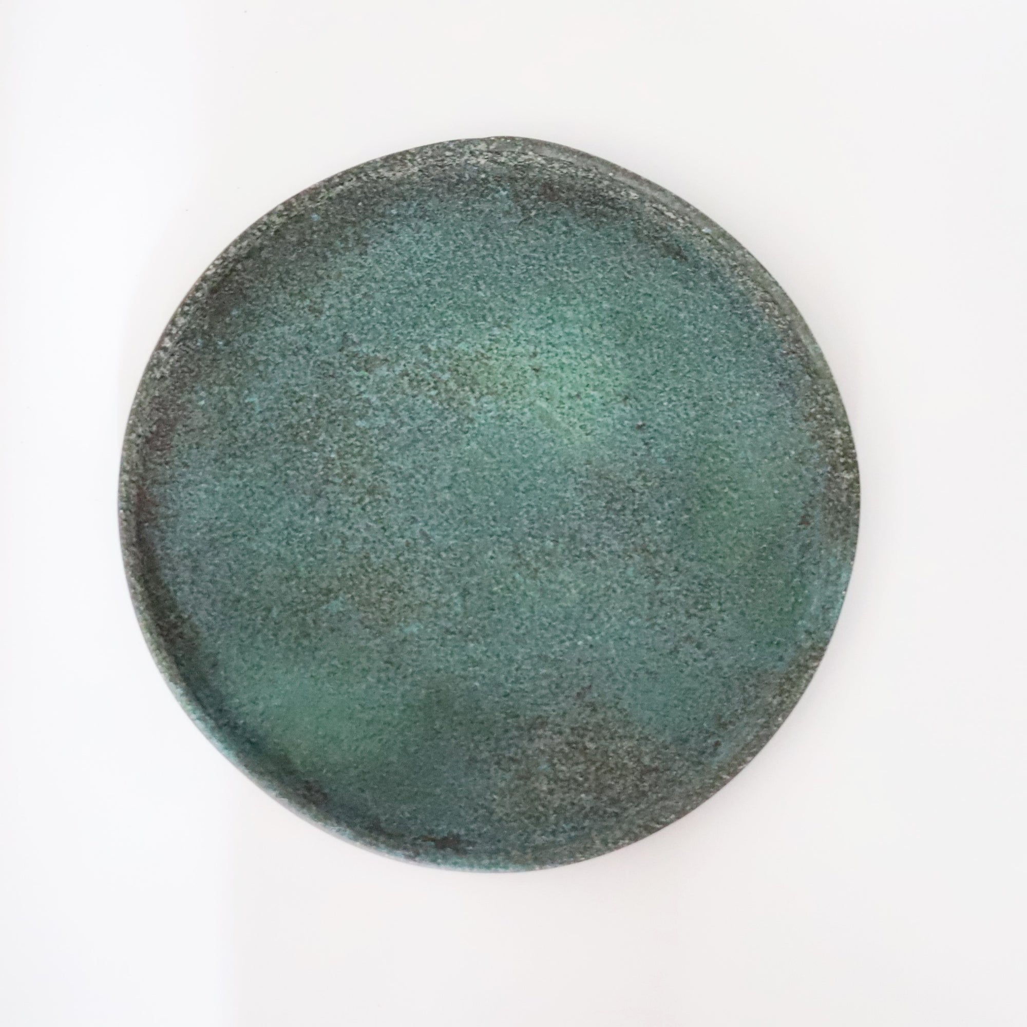 【Etsuji Noguchi】green-blue flat plate
