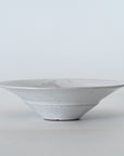 【Etsuji Noguchi】white glazed 6sun flat bowl