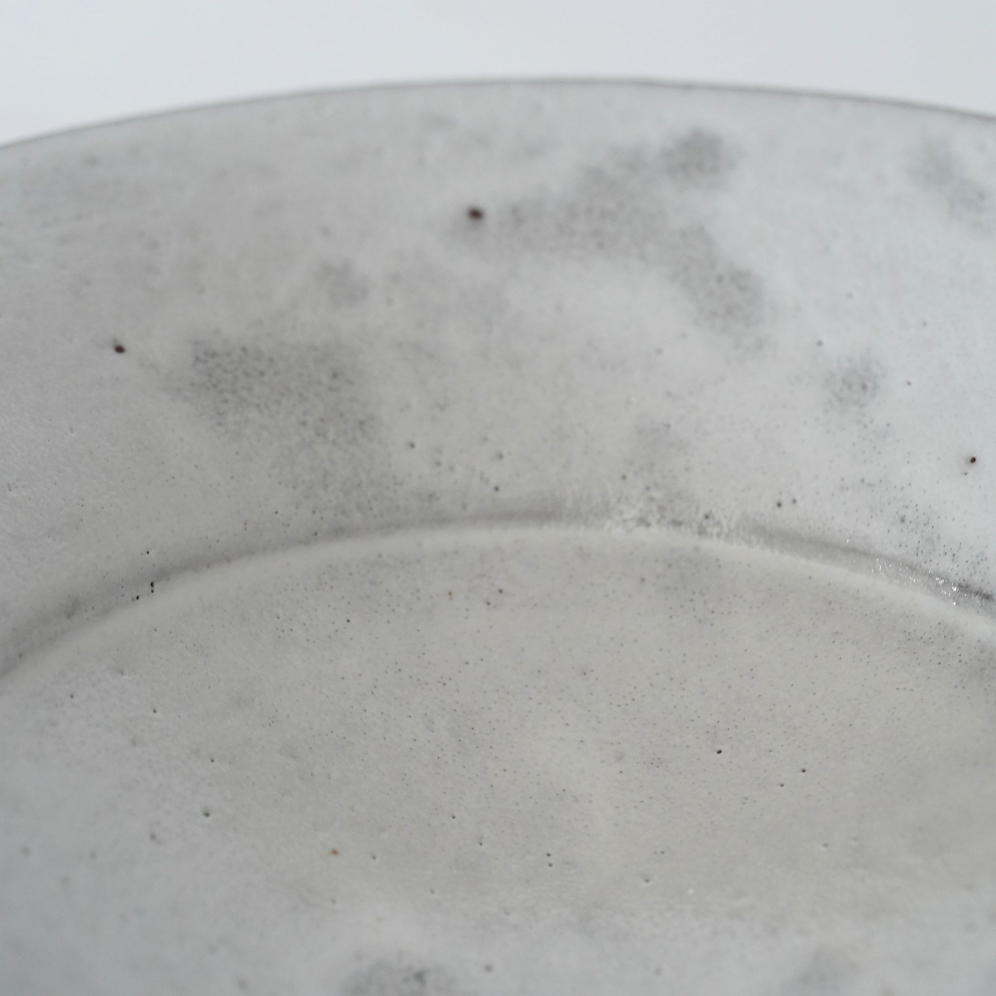 【Etsuji Noguchi】white glazed 6sun flat bowl